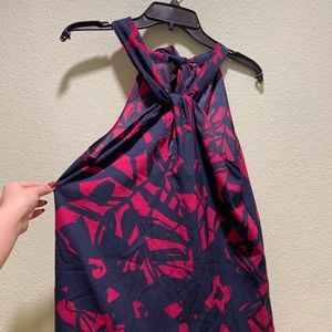 Navy blue and hot pink work too